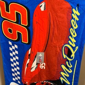 NWT Official Disney Store Beach Towel Cars 2